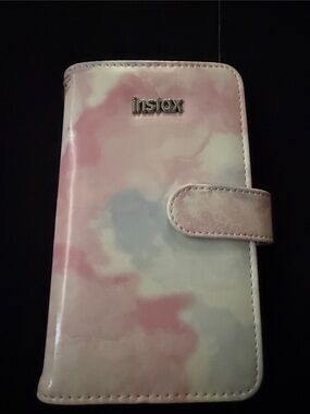 Instax Pink and Cream Cloud Pattern Polaroid Photo Case